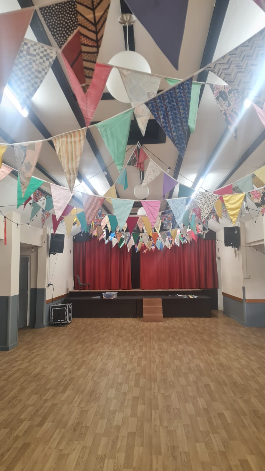 The Hall with bunting