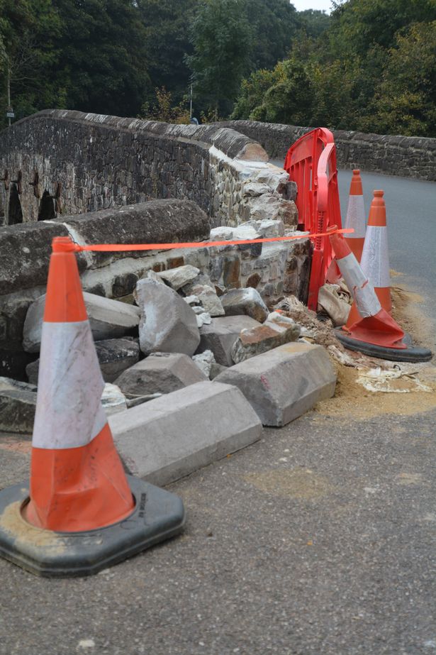 Bickleigh Bridge damage